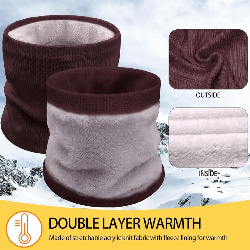 Beurlike Winter Neck Warmer Gaiters for Men Women Windproof Thermal Fleece Ski Face Mask Cover Neck Scarf for Cold Weather - Image 5